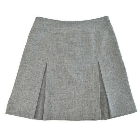 Geoffrey Beene Stretch Tweed Pleated ALine Skirt 8 - Picture 1 of 10